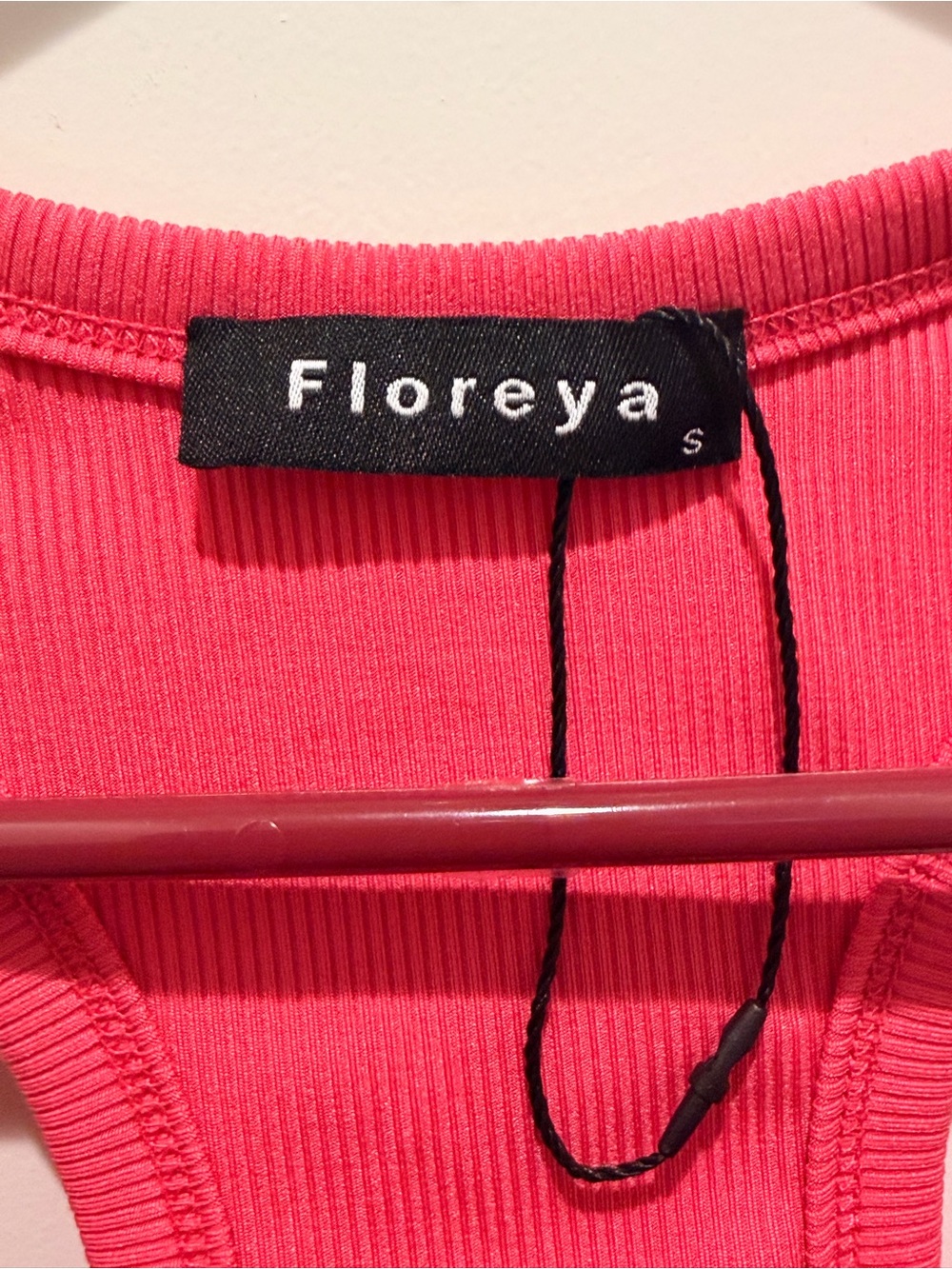 Pink Ribbed Racerback Tank - Picture 2 of 3